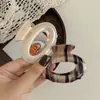 Pinza de Agarre Ovalada con Degradado de Crema Placa Francesa para Agarrar la Mitad de la Cabeza Pinza de Tiburón Accesorios para el Cabello de la Mitad de la Cabeza para Mujeres