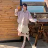 Outono 2026 Novo Estiloso Casual Doce Redutor de Idade Senso de Design Simples Solto Estilo Coreano Jaqueta Trench Coat Curta