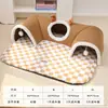 Cama para gatos más vendida transfronteriza para otoño e invierno, túnel para que los gatos jueguen al escondite, nido para gatos integrado para jugar y dormir, nido para perros, nido para mascotas