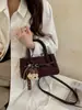 Moda Outono/Inverno 2026 High-End Estilosa Versátil Couro Bovino Fosco Simples Estilo Coreano Bolsa de Ombro Única de Mão Única Ombro Transversal
