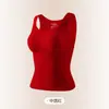 Chaleco térmico de cachemira y seda de morera para mujer con almohadilla en el pecho incorporada, sin costuras, que genera calor, para calentar la cintura y el abdomen, diseño de parche de panal, ropa interior de invierno