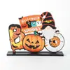 Adornos de Madera de Halloween Transfronterizos, Decoraciones Creativas para Fiestas del Festival de Fantasmas, Productos Populares, Suministros Festivos de Calabaza, Accesorios de Atmósfera