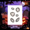Pegatinas de tatuaje de Halloween con múltiples diseños al por mayor: calabaza, fantasma, araña, calavera, varias cicatrices sangrientas, heridas falsas