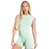 Macacão de Yoga Sem Costura Transfronteiriço TK Verão Respirável Secagem Rápida Roupa de Yoga Macacão para Esportes ao Ar Livre Fitness Europeu e Americano