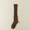 Calcetines de Mujer de Punto Color Sólido Estilo Coreano Otoño e Invierno Peludos Estilo JK Japonés Harajuku Chica Dulce Estilo Maillard Estilo Universitario Vintage