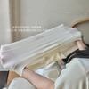 1397#-pantalones blancos transpirables de gofre, amigables con la piel, alta elasticidad, cómodos, ropa interior transpirable tipo piel desnuda para mujer