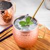 Taza Chapada en Cobre para Moscow Mule Acero Inoxidable 304 Patrón de Piña Taza para Cóctel