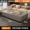 Mesa de Centro Estilo Crema para Sala de Estar, Combinación de Mueble de TV de Pizarra para Uso Doméstico, Almacenamiento para Apartamentos Pequeños, Mesa Modelo Nuevo Simple Moderna de Lujo Ligero