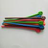 Wish Nueva Venta Caliente Amarre de Cable de Silicona Cinturón Sellador de Bolsas de Alimentos con Cable de Silicona y Agujero para Colgar