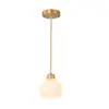 Lustre de três braços totalmente em cobre, luz principal para restaurante bar estilo francês, design de flor lírio-do-vale na cor creme, pequeno lustre de cabeceira para quarto