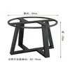 Nova Tampo de Mesa de Vidro Base de Rocha Pernas Redondas para Mesa Suporte Estrutura de Mármore e Ferro Forjado Pernas de Mesa Elevadas Mesa de Centro Redonda Pequena Mesa de Jantar