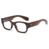 Gafas Jamie 5120D Estilo Europeo y Americano Rectangulares Marco Grueso Bicolor Luz Azul Anti-Reflejos Moda Estilo Callejero Transfronterizas Decorativas Ovaladas Sin Graduación