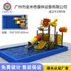 Tobogán Acuático Combinado Parque Acuático al Aire Libre para Niños Piscina Tobogán con Chorro Cabaña de Agua Pequeña Venta Directa de Fábrica