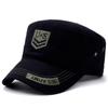 Sombrero Ola coreana otoño e invierno para hombre gorra plana bordado camuflaje gorra militar fabricantes venta al por mayor al contado una generación de cabello
