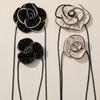 Estilo Princesa Francesa Original Lujo Ligero Versátil Tela Rizo Flor de Cinco Pétalos Cadena de Cuello Hecha a Mano DIY Accesorios