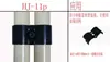 Conector de Tubo Lean Zhongshan de 28 mm Accesorios de Varilla de Alambre Conector Electrodinámico Negro Conector Metálico Cromado Conector Antiestático