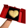 O Conjunto de Caixa de Presente Bolo Coração de Ouro de Coração Único da Shuibei é um Presente de Dia dos Namorados Chinês para Sua Namorada e Esposa