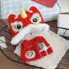Ropa de Disfraz Labubu Ropa para Muñeca de 10 cm Shirley Mei Oso Autocrítico Hermana Gazi Dimo Kt Perro Grande Tonto Rojo Año Nuevo