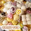 Novas Embalagens Sacos Anti-Embaçantes Estilo Chinês para Pães Cozidos no Vapor, Múltiplos Pacotes para Barracas, Sacos Anti-Embaçantes para Pães Cozidos no Vapor Florais para Panificação Comercial