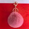 Em estoque 8 cm imitação rex coelho bola de pele chaveiro pingente bola de pele pingente chave senhoras bagagem pendurado ornamentos acessórios