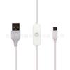 Cable de alimentación USB A/M a TYPE-C Cable de interruptor TYPE-C Interruptor de botón Cable de carga USB 501 interruptor