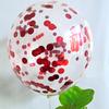 Comercio exterior transfronterizo Bola de látex de lentejuelas de 12 pulgadas Bola de película de aluminio amor de cinco ángulos bola de aire flotante suministros de decoración para fiestas