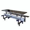 Mesa y Sillas de Comedor de Cantina Personalizadas para 4 Personas, 6 Personas y 8 Personas, Mesa de Comedor de Acero Inoxidable, Combinación de Mesa y Sillas de Comedor Rápido Conjunta para Sitio de Estudiantes y Empleados