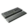 Alfombrilla de ratón con reposamuñecas de cuero personalizado, alfombrilla de teclado de tablero duro ABS impermeable y antideslizante, diseño simple de color sólido y bloque de color