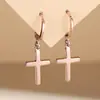 Pendientes de Cruz Estilo Europeo y Americano, Pendientes Brillantes, Pendientes Unisex Simples y de Moda, Venta al por Mayor de Gran Venta Transfronteriza Temu