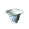Taza de Té Inno Kisho Arita-Yaki Gradiente Pastel Patrón de Mariposa y Flor, Taza Personal de Alto Valor para Mujeres, Taza para Beber Té
