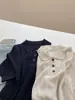 ¡Camiseta de punto de manga corta con solapa de lino de seda helada para mujer! Camisa Polo Casual Elegante de Verano Ajustada para el Trabajo y el Ocio