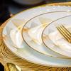 2026 Nuevo Estilo Tazones y Palillos Cerámica de Jingdezhen Porcelana Ósea Vajilla Tazones y Platos Platos Caseros Tazones para Arroz Tazones para Fideos Tazones para Sopa