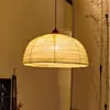 Araña de comedor de tela estilo wabi-sabi para dormitorio, tienda de ropa, tela de lino inspirada en Zen, adecuada para casa de huéspedes, mesita de noche, sala de té, luz cálida, estilo vintage