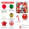 Set de Arco de Globos Navideños Transfronterizo de 123 Piezas Muletas Caramelo Remolino Globo de Papel de Aluminio Decoración de Fiesta