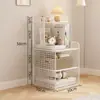 Estantería de almacenamiento de múltiples niveles simple de pie para uso doméstico para sala de estar, estantería pequeña para espacios estrechos para almacenamiento en la pared