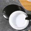 Taza Moderna Sencilla Color Sólido Cerámica Taza de Café Gran Capacidad Taza de Leche Taza de Pareja Estilo Nórdico con Tapa
