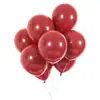 Fabricante de Suministros para Bodas, Decoración de Salón de Bodas, Globos de Confesión Rojo Granada, Globos de Látex Gruesos de Doble Capa Rojo Rubí
