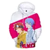 Traje de personaje de patineta japonesa SK8 The Infinity con sudadera con capucha 3D con gorra más suéter de terciopelo para hombres y mujeres