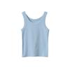[Oufan] Chaleco de Tirantes de Algodón con Hilo Cómodo sin Mangas para Mujer Verano 2025 Ropa Exterior Deportiva Camiseta I 2833