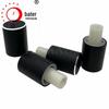 Yrfknob Botão de Metal Jateamento Preto Diâmetro Externo 15 x 20mm Núcleo de Borracha Alto Saliente 10 Botão de Volume de Áudio