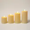 Velas LED Electrónicas con Control Remoto, Temporizador, Forma de Bala, Regulables, para Decoración Transfronteriza, Restaurantes, Lugares de Conciertos e Iluminación