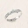 Anillo de Pareja para Tumba Común Lianzhi Estilo Mori Estilo Ins Anillo de Dedo Texturizado Regalo de San Valentín para Novia Anillo Abierto