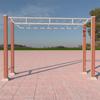 Equipamento de Fitness ao Ar Livre de Madeira Plástica Praça de Parque Comunitário ao Ar Livre Treinamento Esportivo ao Ar Livre Trilha de Fitness ao Ar Livre