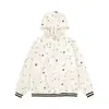 Moletom com capuz e estampa total estilo americano de coelho e gato com orelhas de estrela para homens e mulheres, nova jaqueta casual de outono com caimento solto