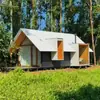Alojamiento Modular para Campamento, Sitio de Cabaña de Troncos, Decoración Interior Ensamblada, Espacio Amplio, Salón Temporal al Aire Libre