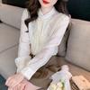 Camisa de Gasa de Manga Larga Estilo Nacional para Mujer Primavera 2024 Nuevo Estilo Chic y Elegante Blusa Abotonada Camisa Pequeña Estilo Occidental