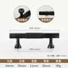 Nuevo Tirador de Puerta de Gabinete Bronce Dorado Lujo Ligero Armario Tirador de Cobre Puro Negro Simple Gabinete Tirador Completamente de Cobre