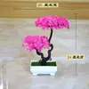 Decoración casera creativa adornos de flores plantas de simulación plantas en maceta bolas de césped bonsái árboles pequeños mini bolas redondas bolas de nieve de cerezo