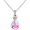Transfronterizo 2022 Nuevo Collar de Gota de Agua con Incrustaciones de Diamantes Estilo Coreano Cadena de Clavícula Sencilla Elegante Famoso en Internet ins Nicho para Mujeres