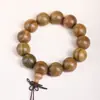 Pulseira de Sândalo Verde Envelhecido Argentino Atacado, Pulseira de Joias de Madeira de Sândalo para Homens e Mulheres, Fabricante de Contas de Oração Budistas